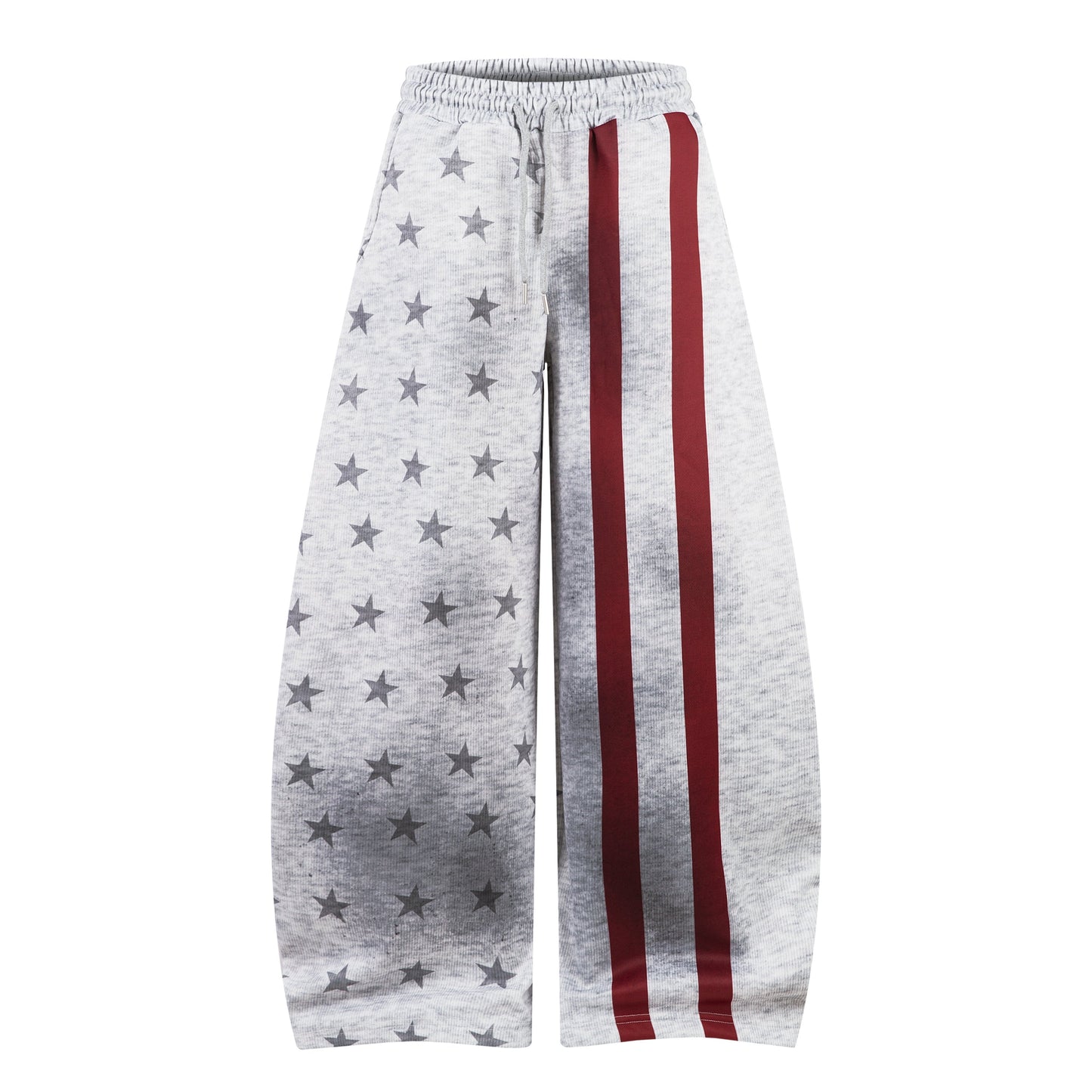 CapCabin Star Stripe Wide-Leg Sweatpants