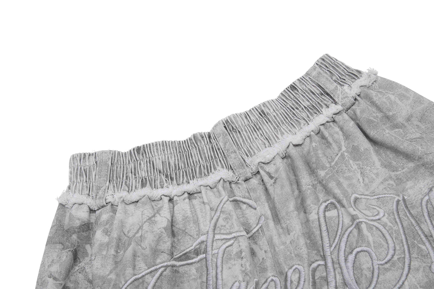 CapCabin “Washed Marble Wide-Leg Pants”