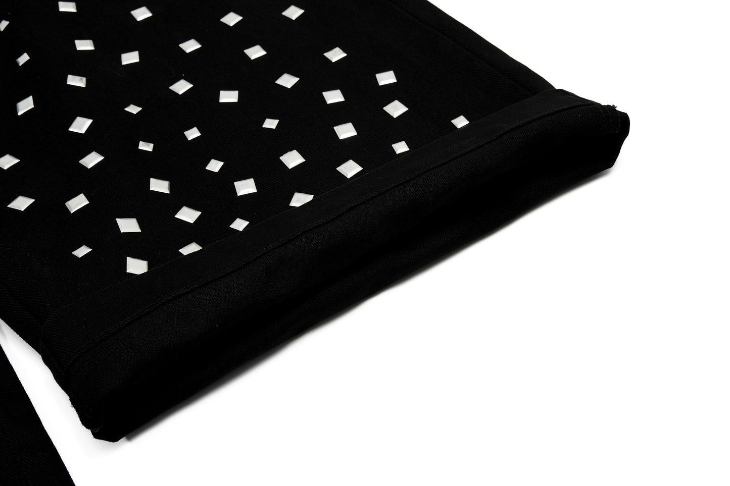 CapCabin Stud Detail Wide-Leg Pants