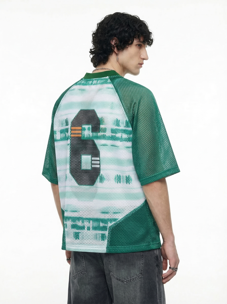 CapCabin “Varsity 6” Mesh Jersey T-Shirt