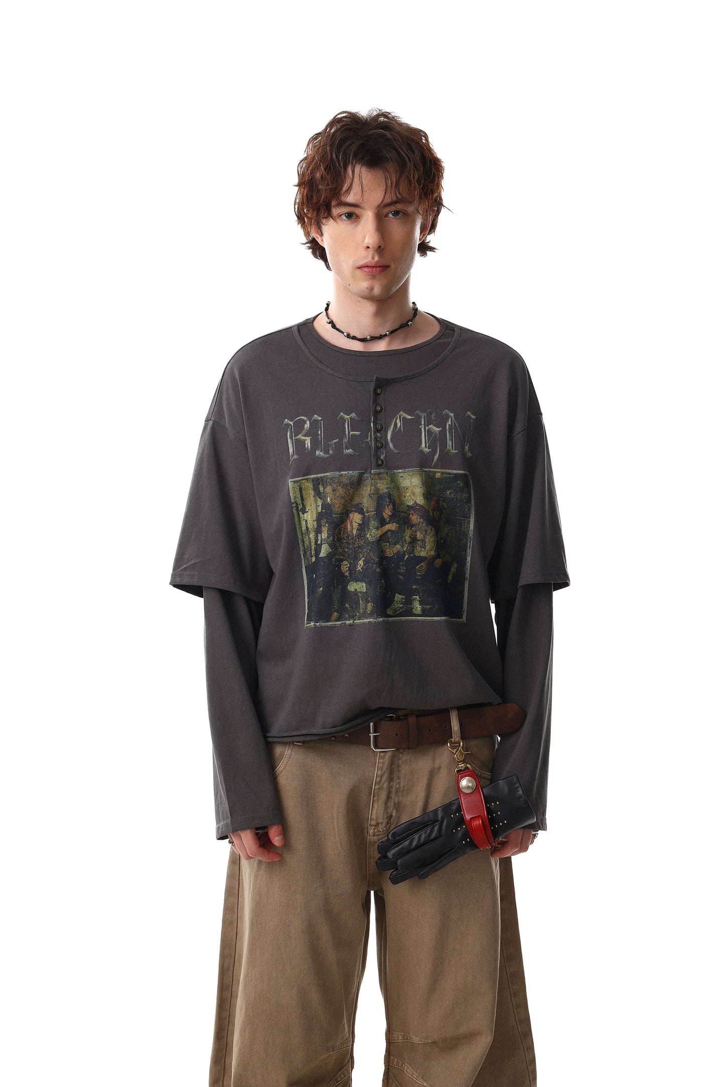CapCabin Layered Graphic Long Sleeve Tee