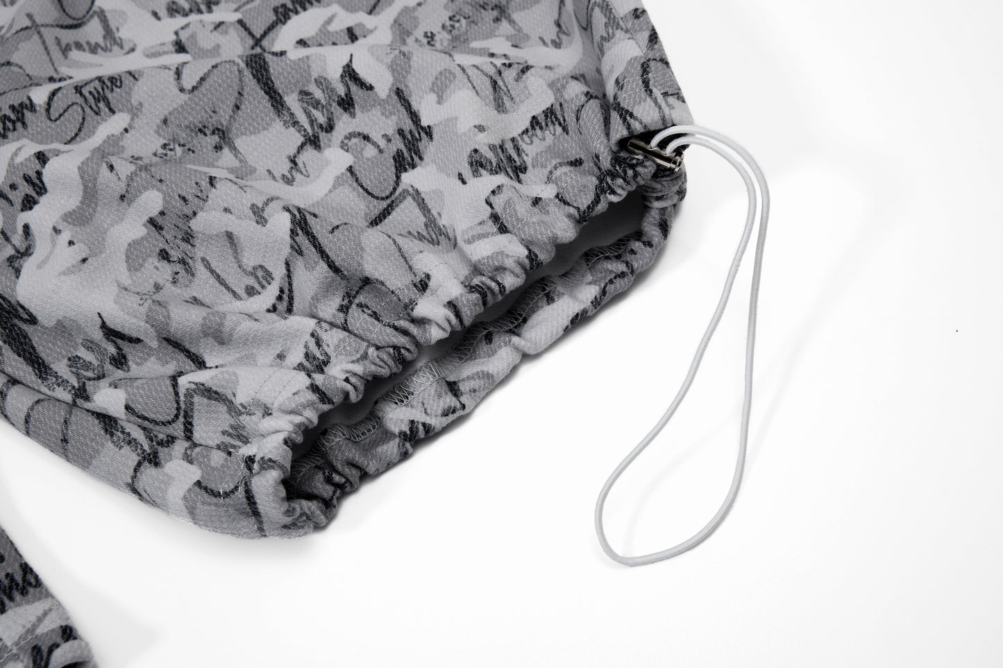 CapCabin Camo Script Wide-Leg Pants