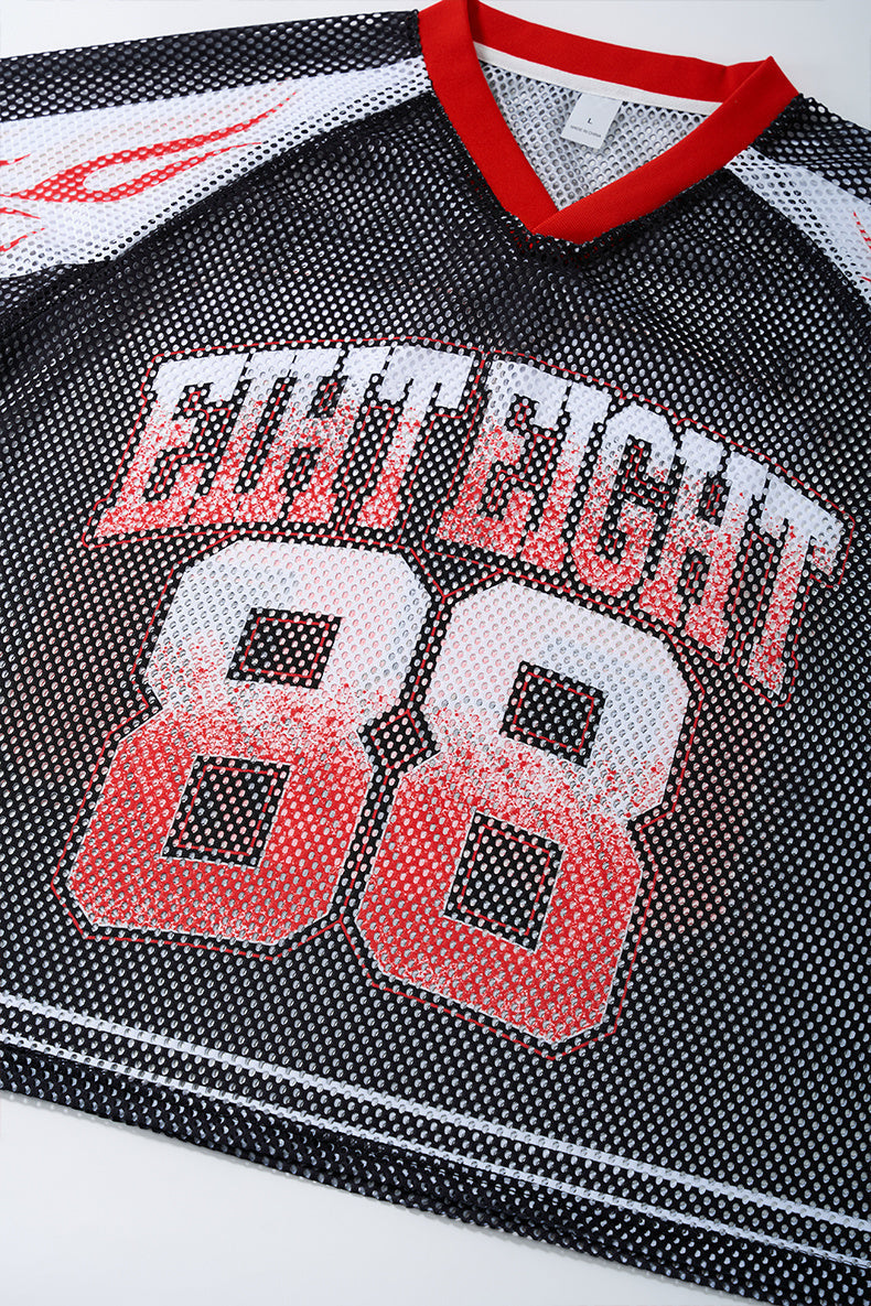 CapCabin “College 88 Flame” Mesh Jersey T-Shirt