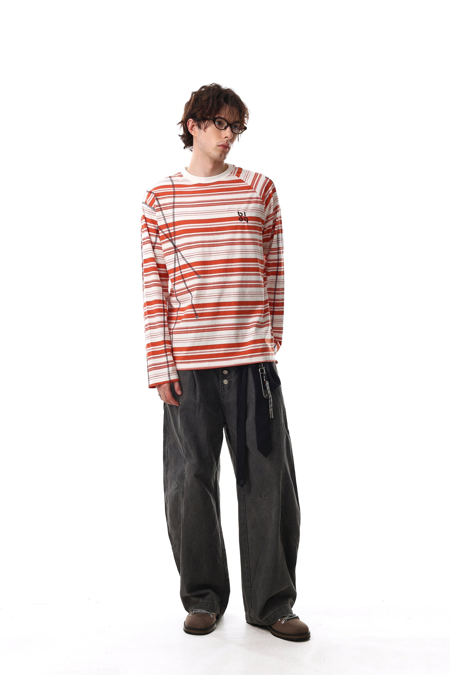 CapCabin Striped Long Sleeve Tee