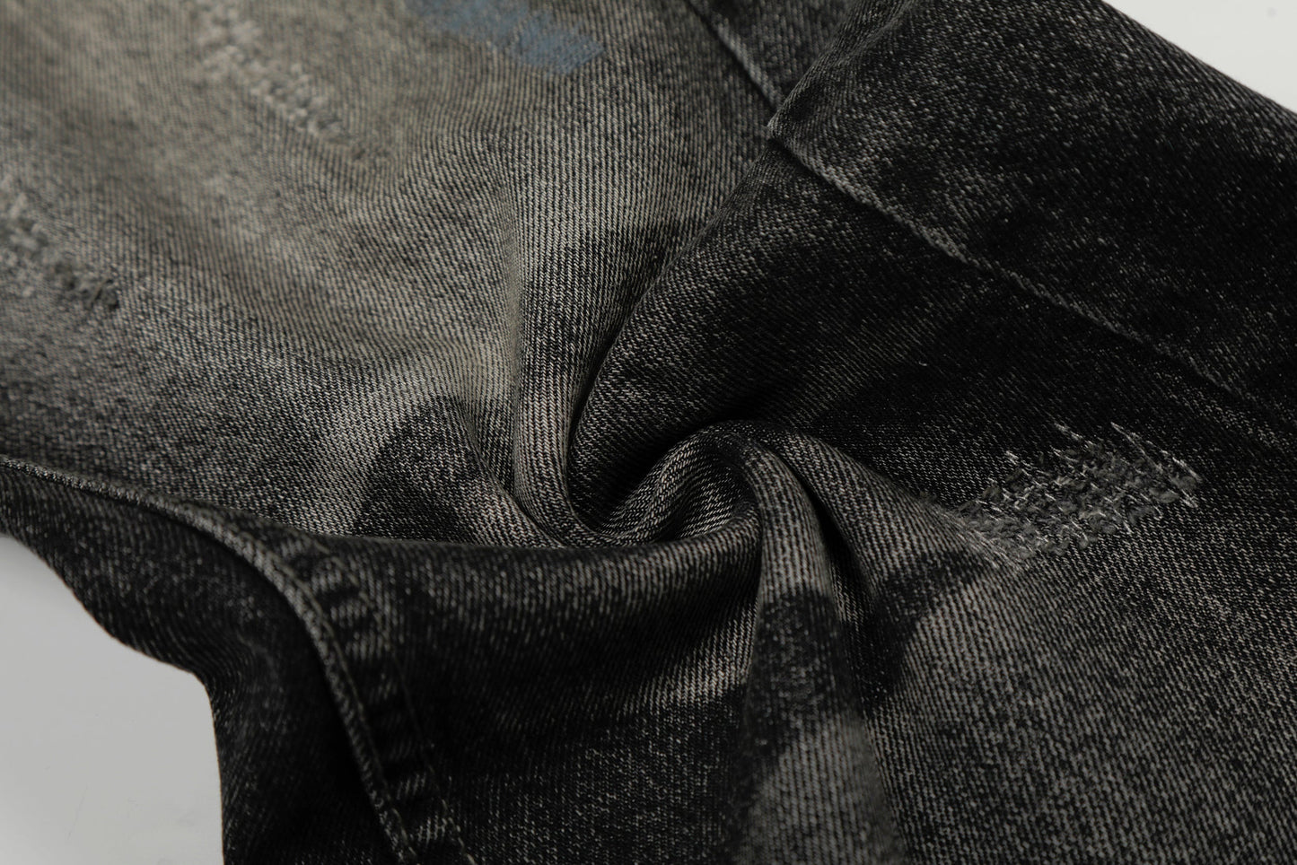 CapCabin Washed Distressed Denim Pants