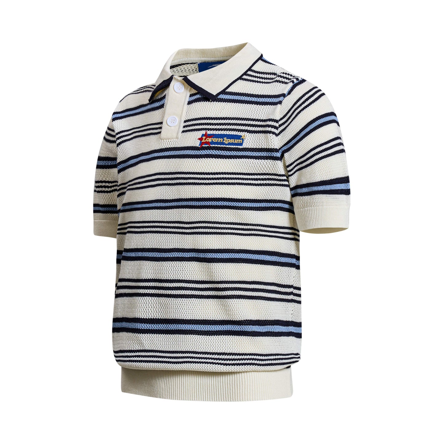 CapCabin “Retro Stripe Knit Polo”