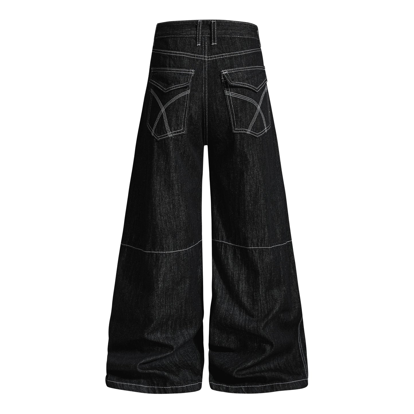 CapCabin Studded Strap Denim Pants