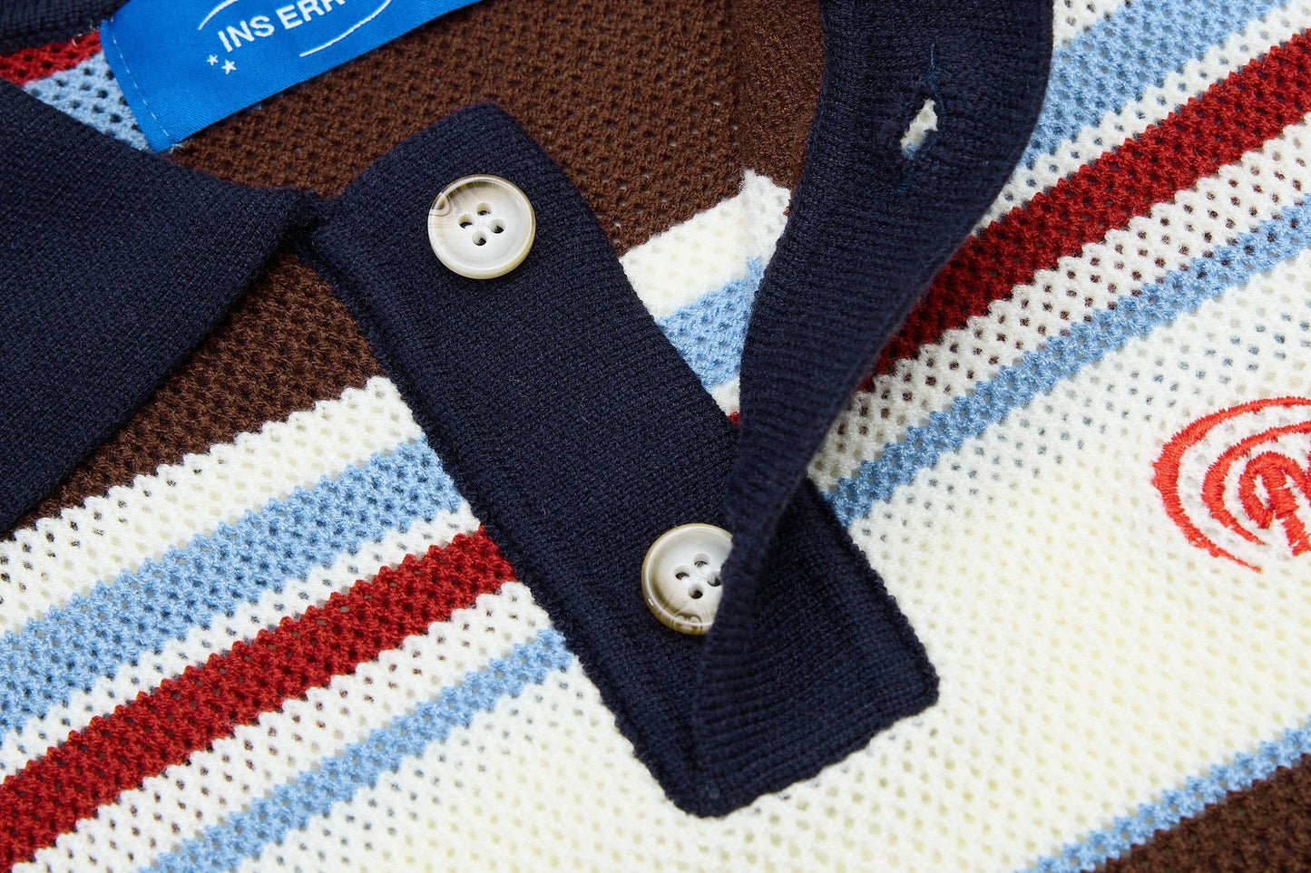 CapCabin “Retro Stripe Knit Polo”