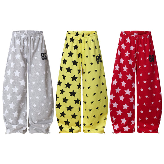 CapCabin Starfield Wide-Leg Sweatpants