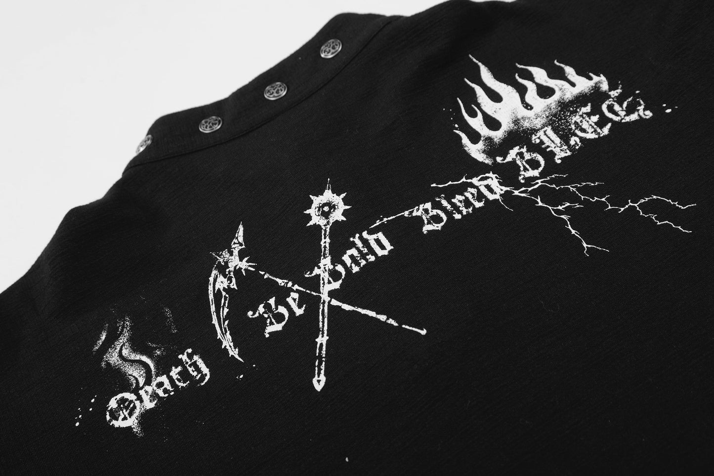 CapCabin Graphic Long Sleeve Henley Shirt