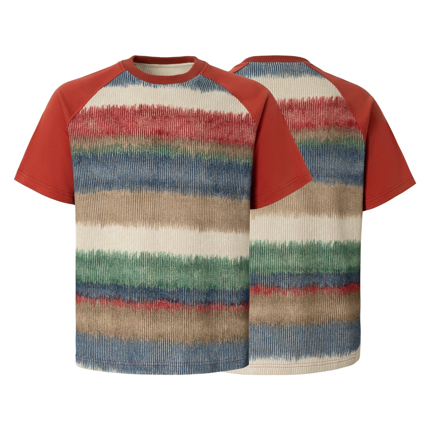 CapCabin Gradient Stripe Raglan Tee