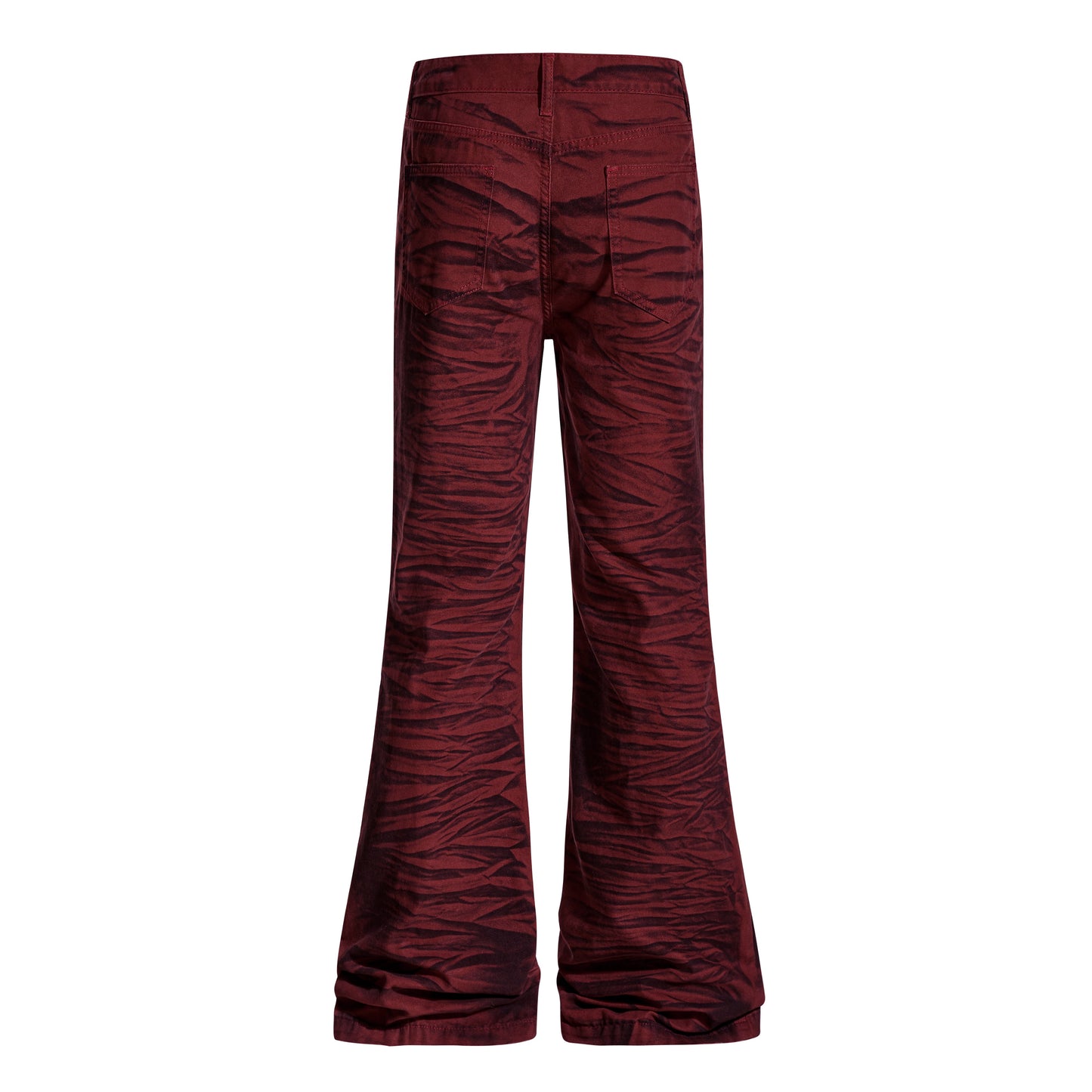 CapCabin Tiger-Pattern Flared Pants