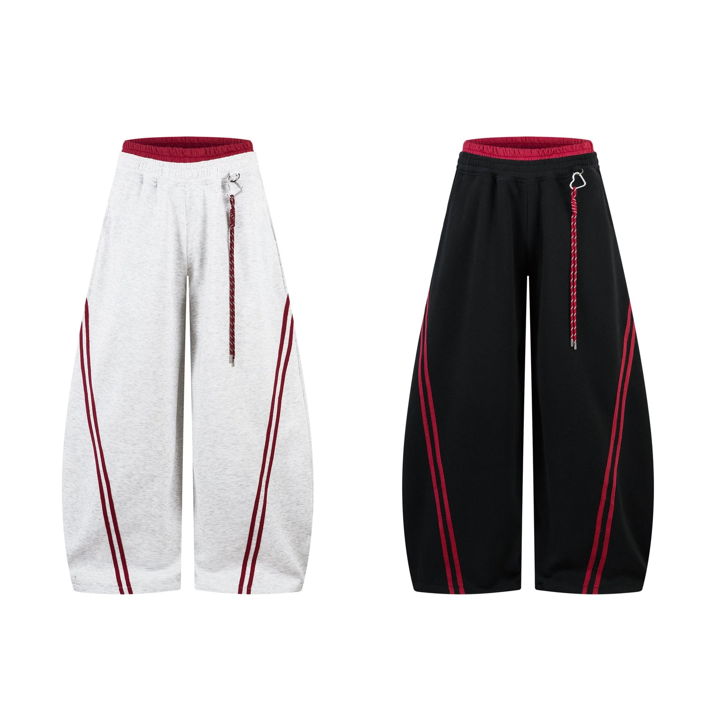 CapCabin Double Stripe Barrel Sweatpants