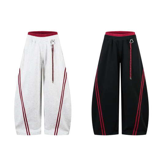 CapCabin Double Stripe Barrel Sweatpants