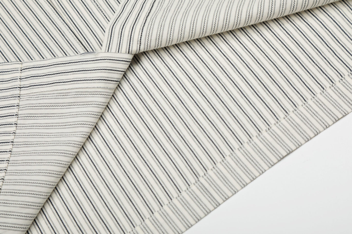 CapCabin “Pinstripe Patch Graphic Shirt”