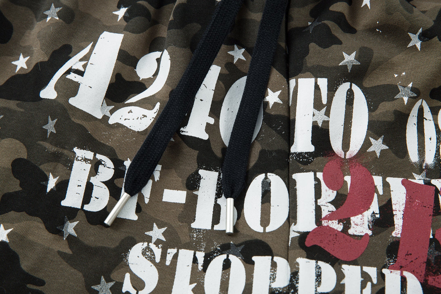 CapCabin Star Camo Wide-Leg Sweatpants