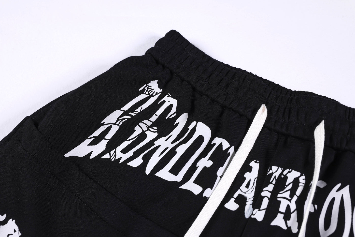 CapCabin Gothic Script Wide-Leg Pants