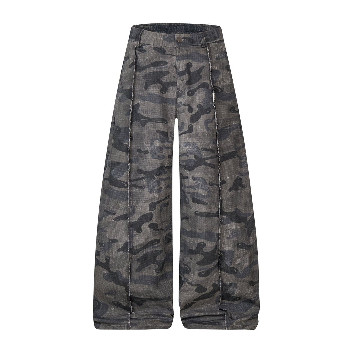 CapCabin Dark Camo Wide-Leg Pants