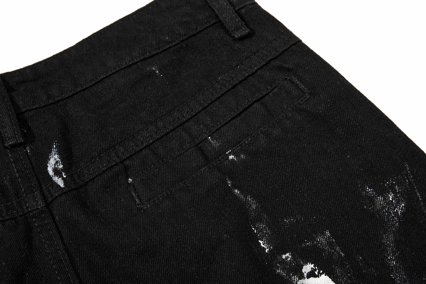 CapCabin Washed Utility Cargo Denim Pants