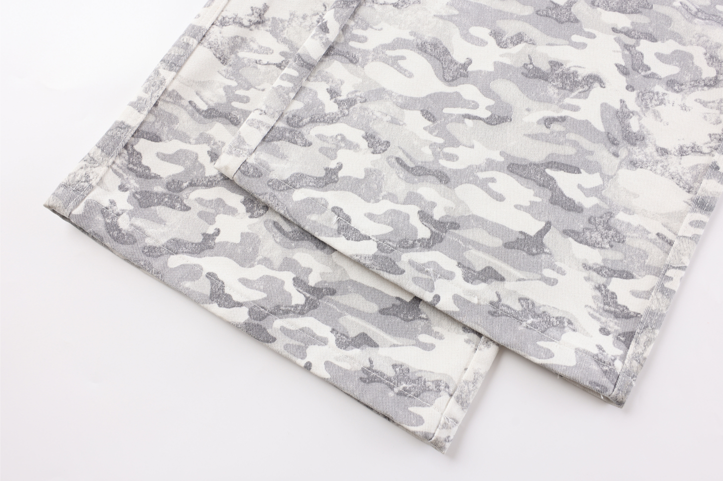 CapCabin Camo Patchwork Cargo Curved Pants