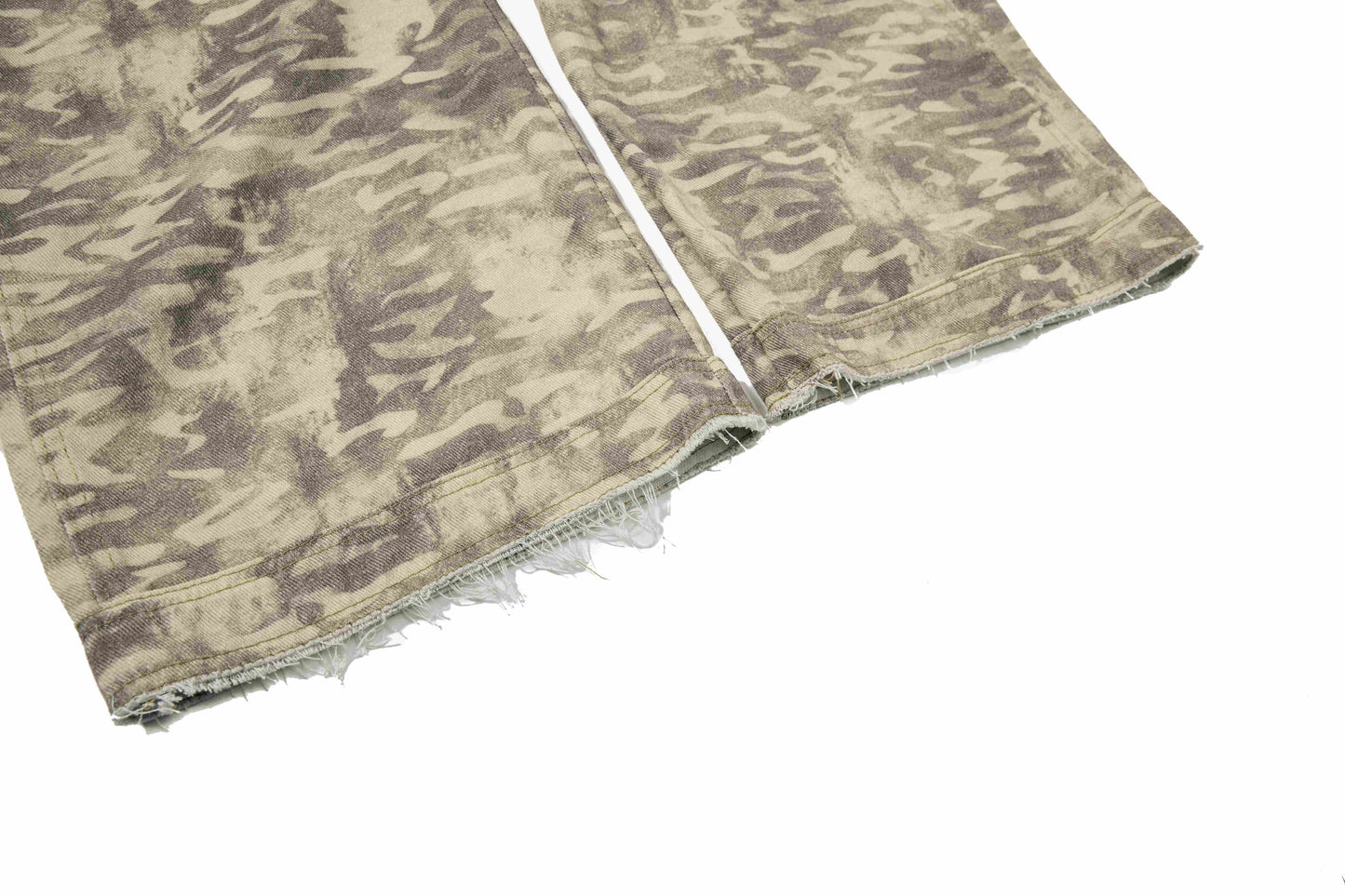 CapCabin Washed Utility Cargo Denim Pants