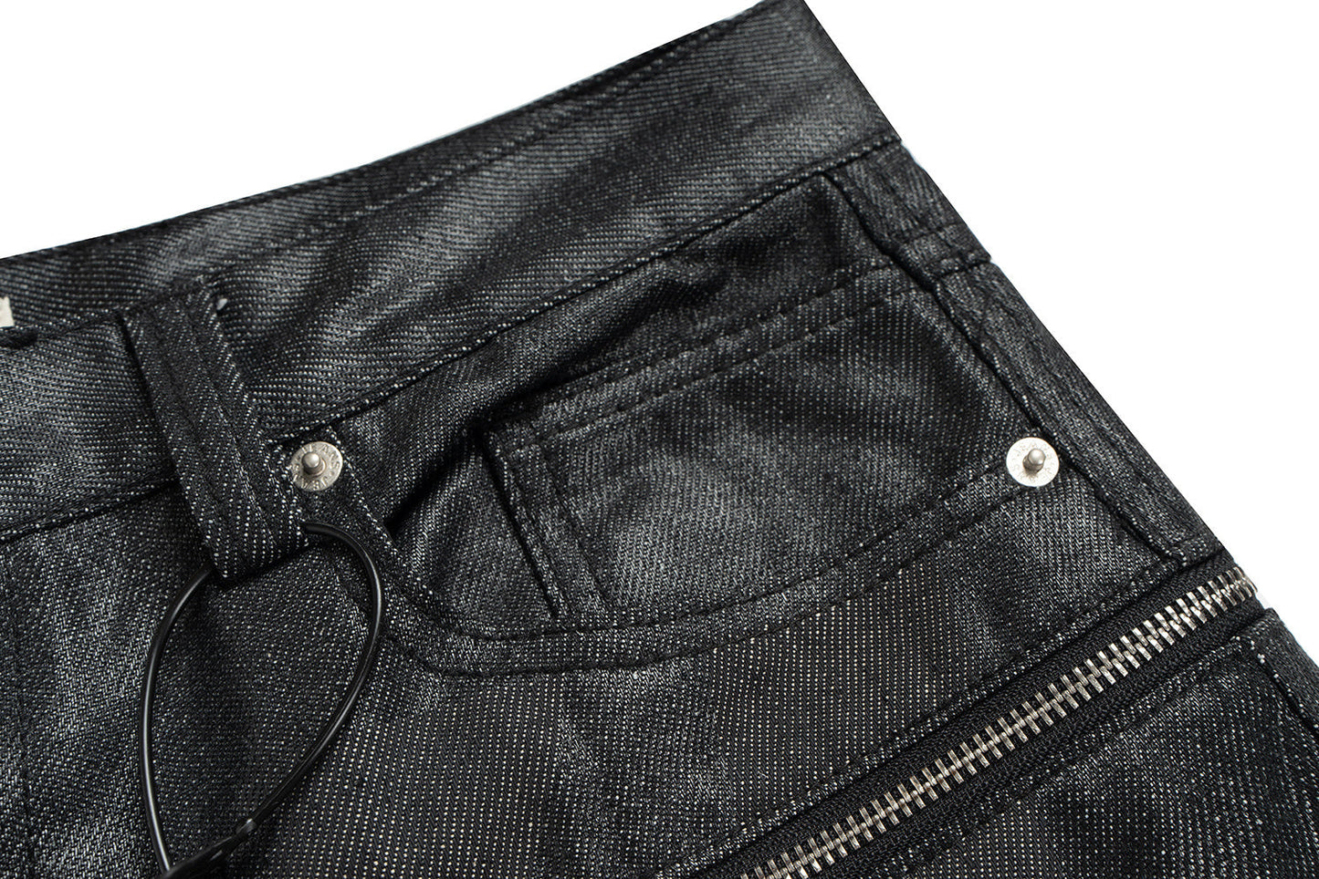 CapCabin Double Waist Denim Pants