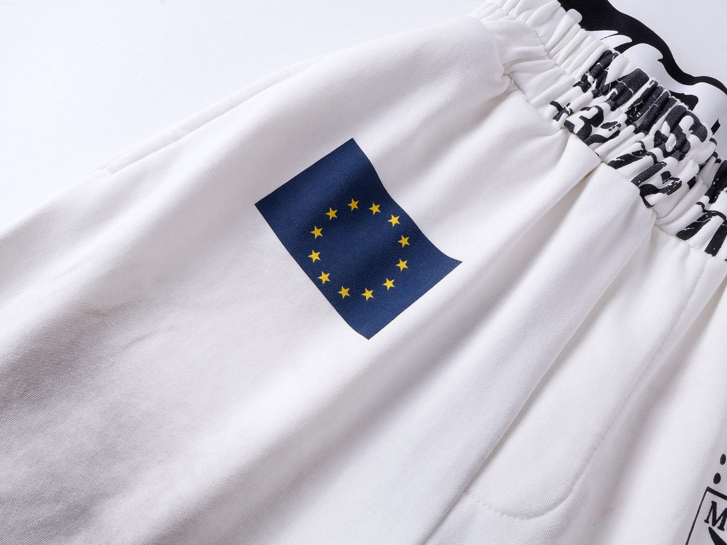 CapCabin “Distressed Sport Wide-Leg Pants”