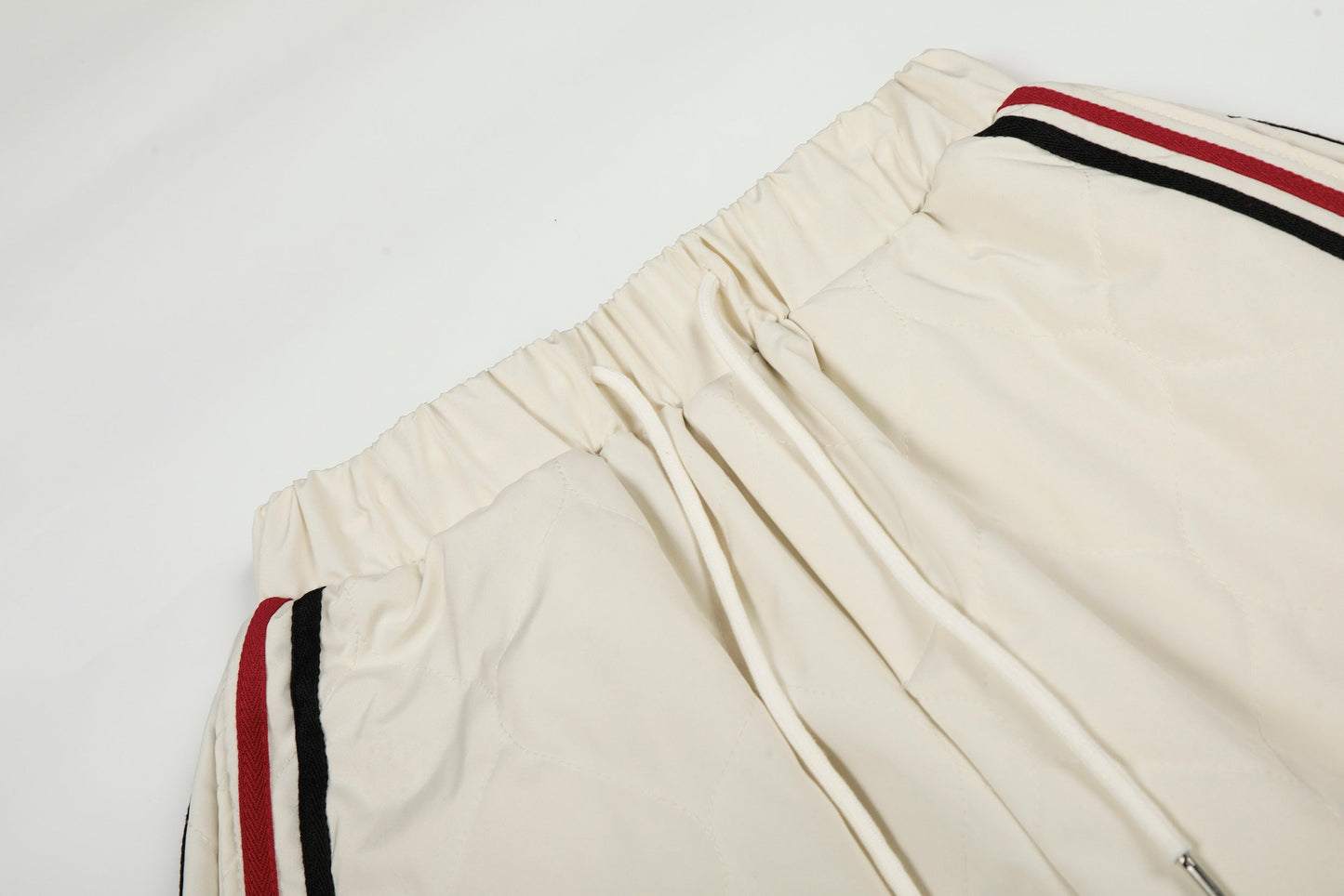 CapCabin Quilted Track Wide-Leg Pants
