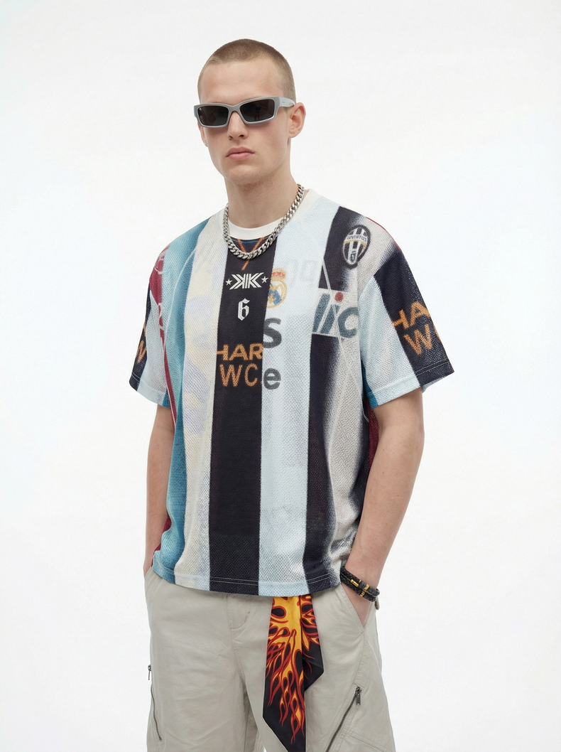 CapCabin Vintage Football Patchwork Jersey