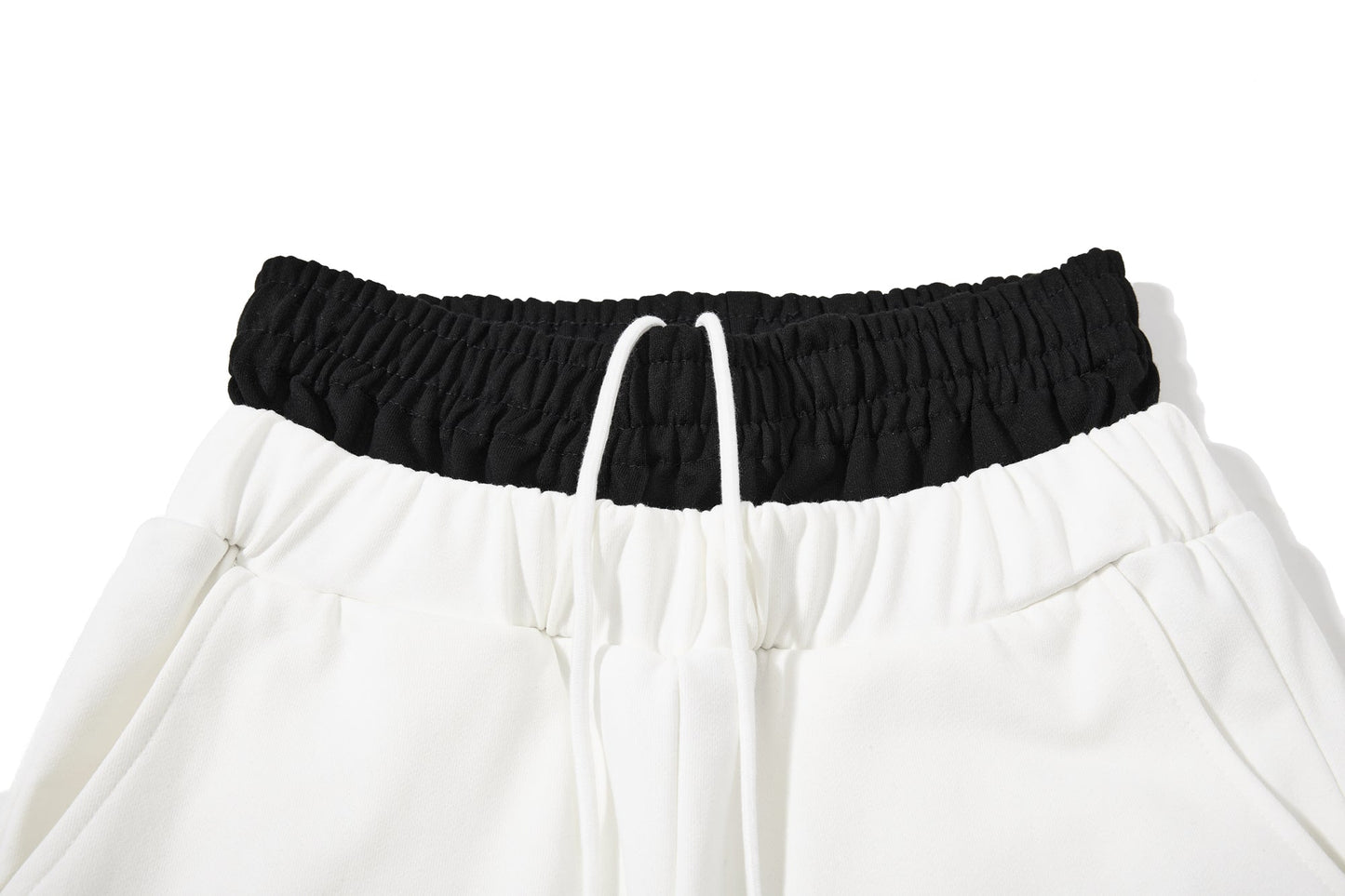 CapCabin “Distressed Panel Wide-Leg Sweatpants”