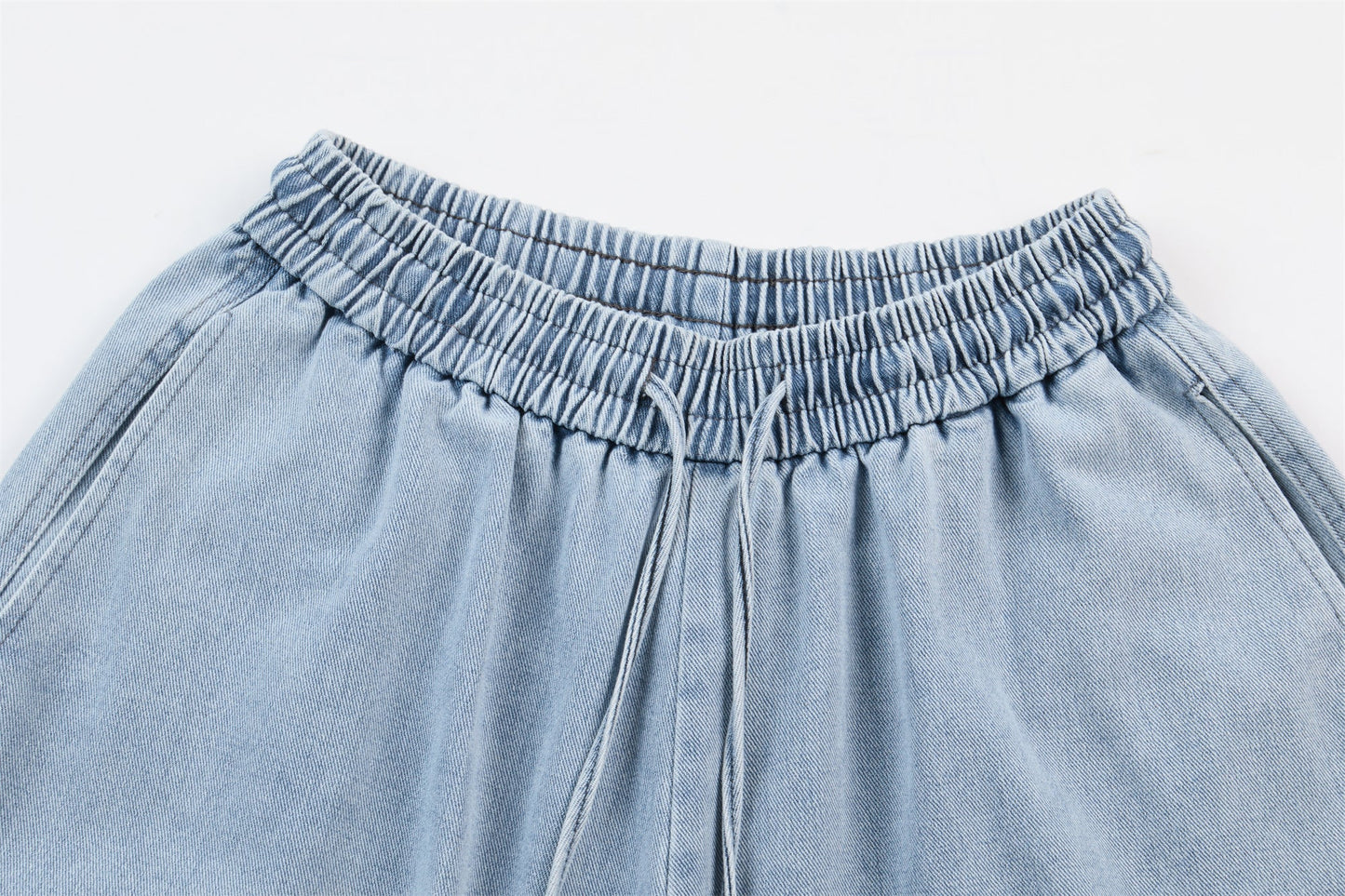 CapCabin Sculpted Denim Balloon Pants