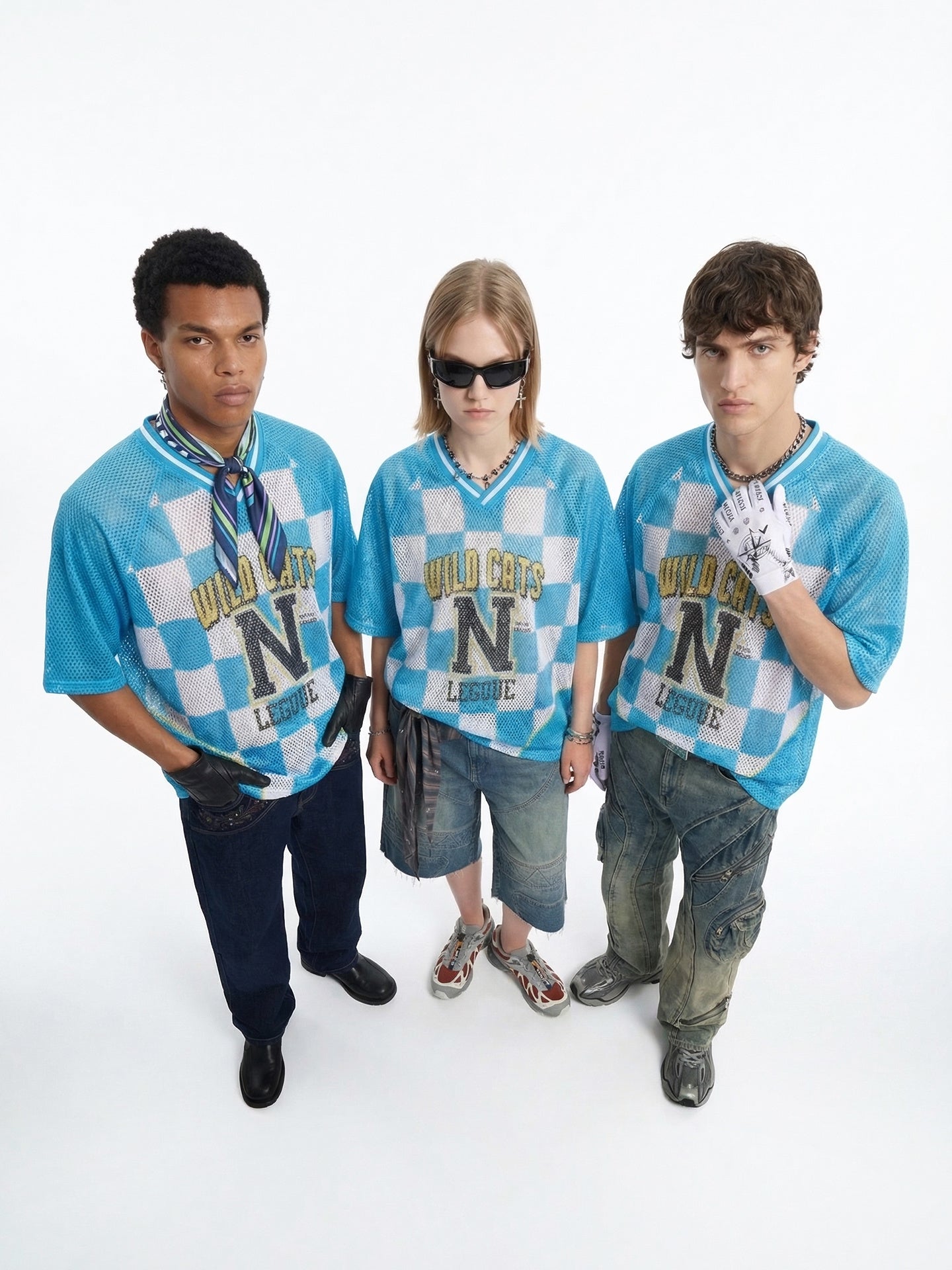 CapCabin “Wild Cats N” Mesh Jersey T-Shirt