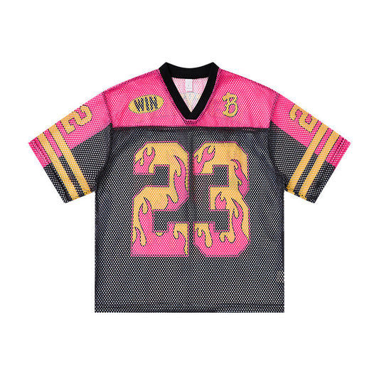 CapCabin “Flame 23” Mesh Jersey T-Shirt
