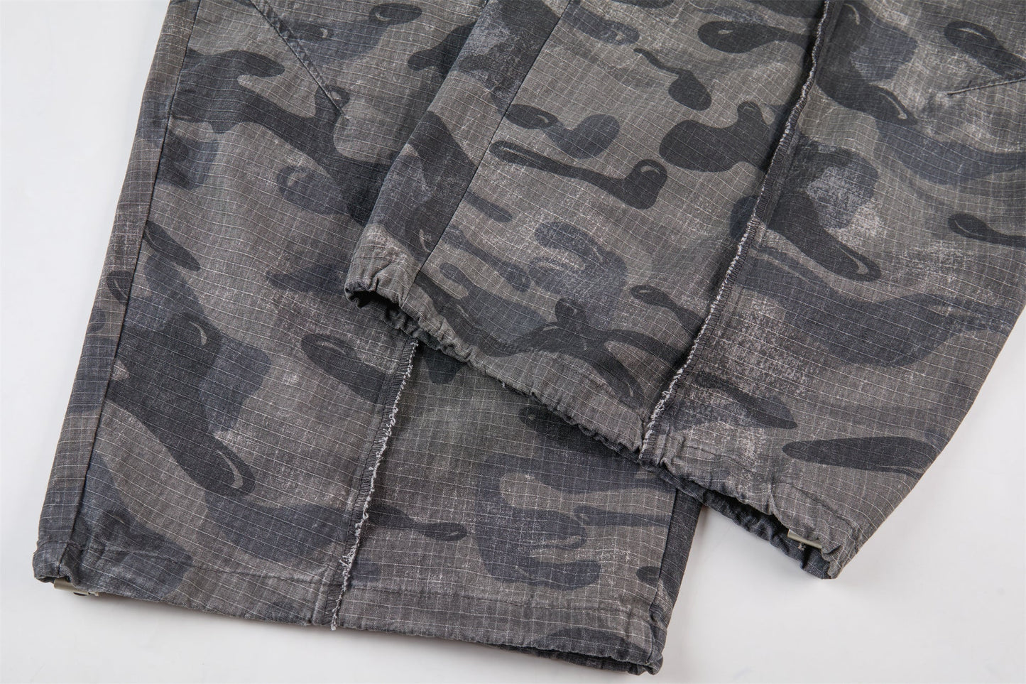 CapCabin Dark Camo Wide-Leg Pants