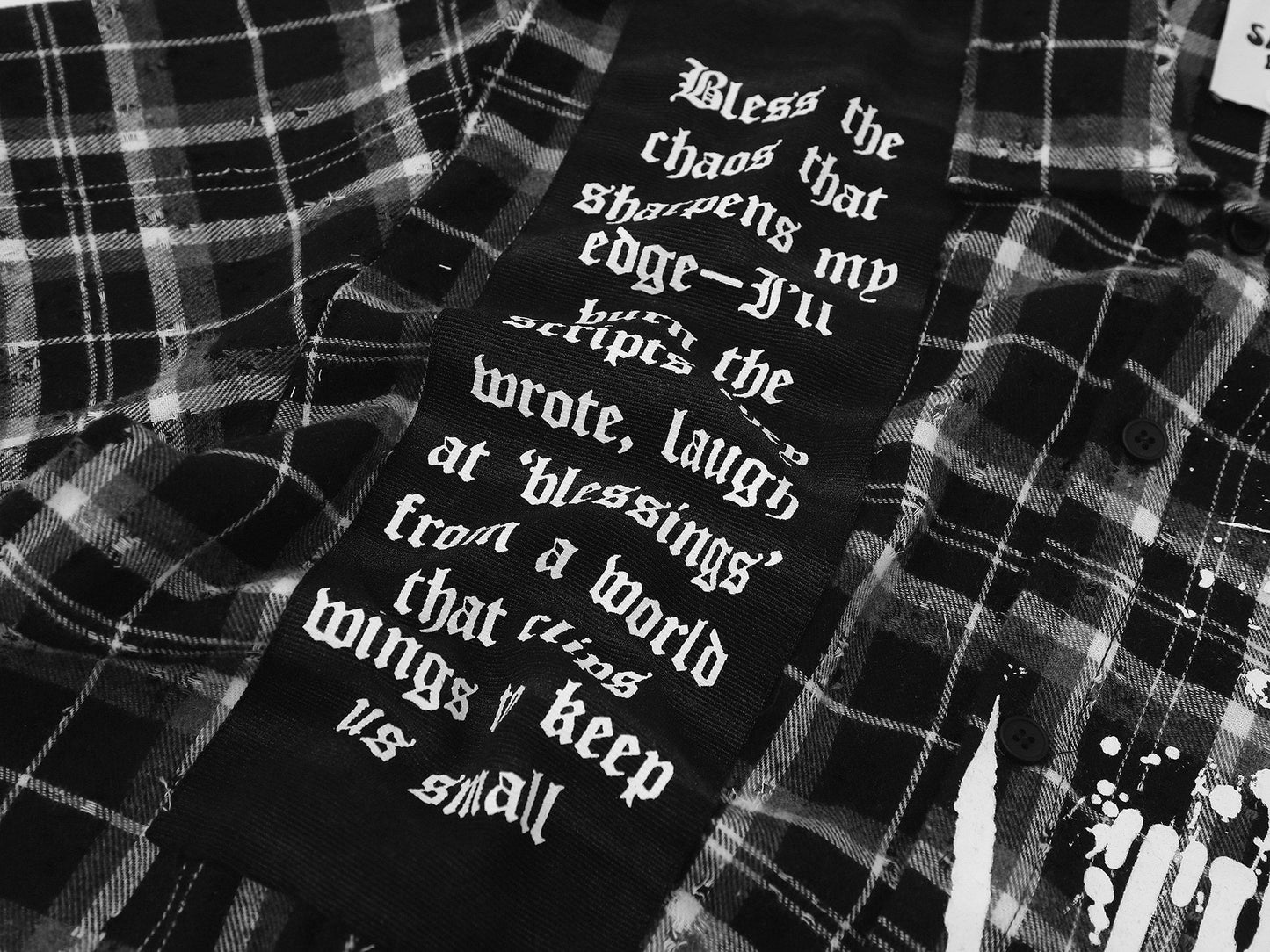 CapCabin “Burn The Script” Plaid Shirt