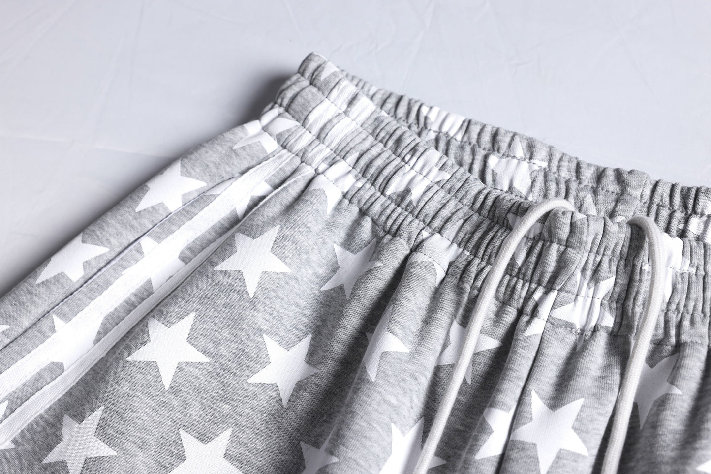CapCabin Star Print Wide-Leg Sweatpants