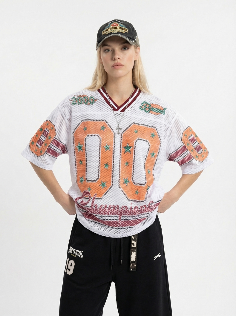 CapCabin “Champions 00” Mesh Jersey T-Shirt