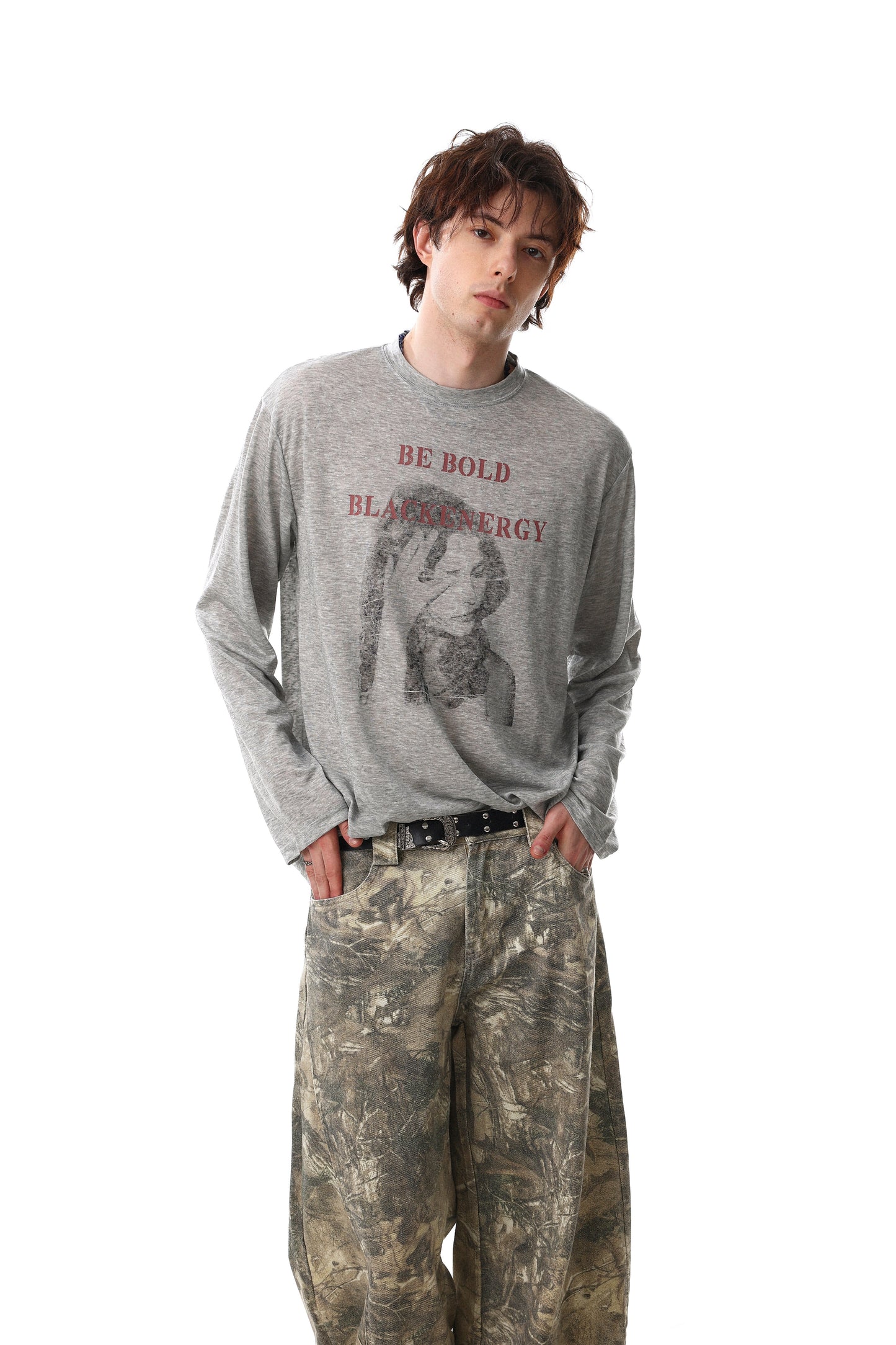 CapCabin “Be Bold” Portrait Graphic Long Sleeve Tee