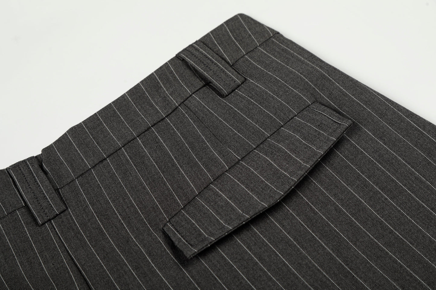 CapCabin Pinstripe Wide-Leg Trousers