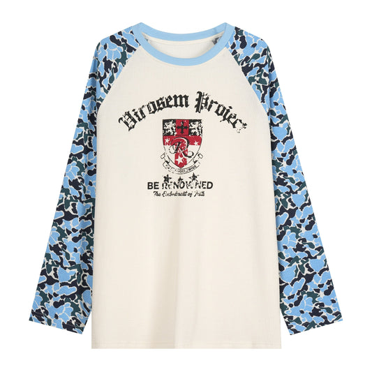 CapCabin Camo Raglan Long Sleeve Tee