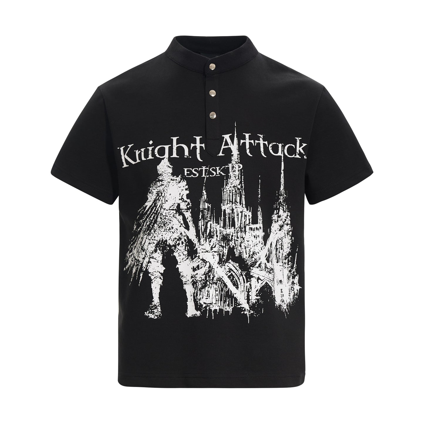 CapCabin “Knight Attack Graphic Polo Tee”