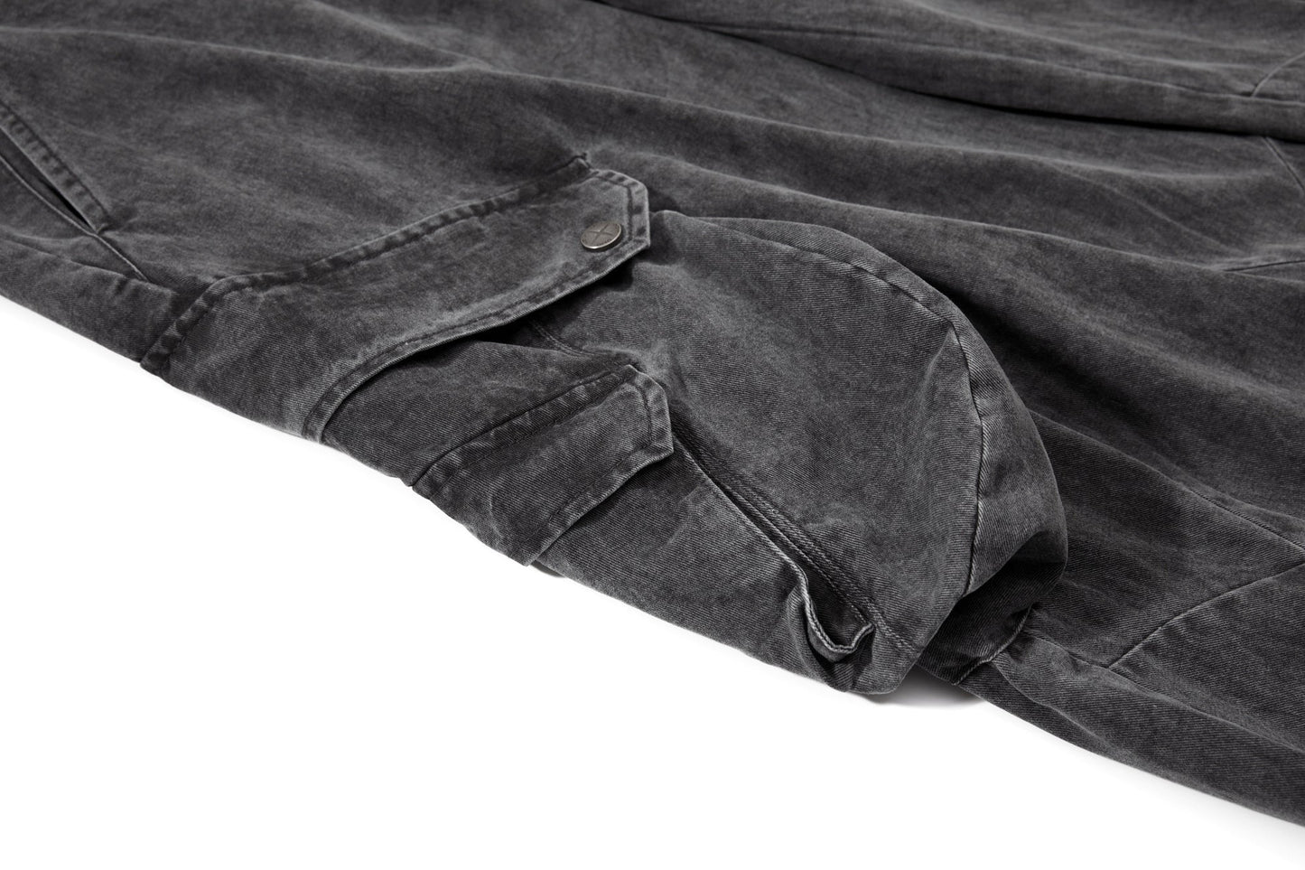 CapCabin Washed Wide-Leg Cargo Pants