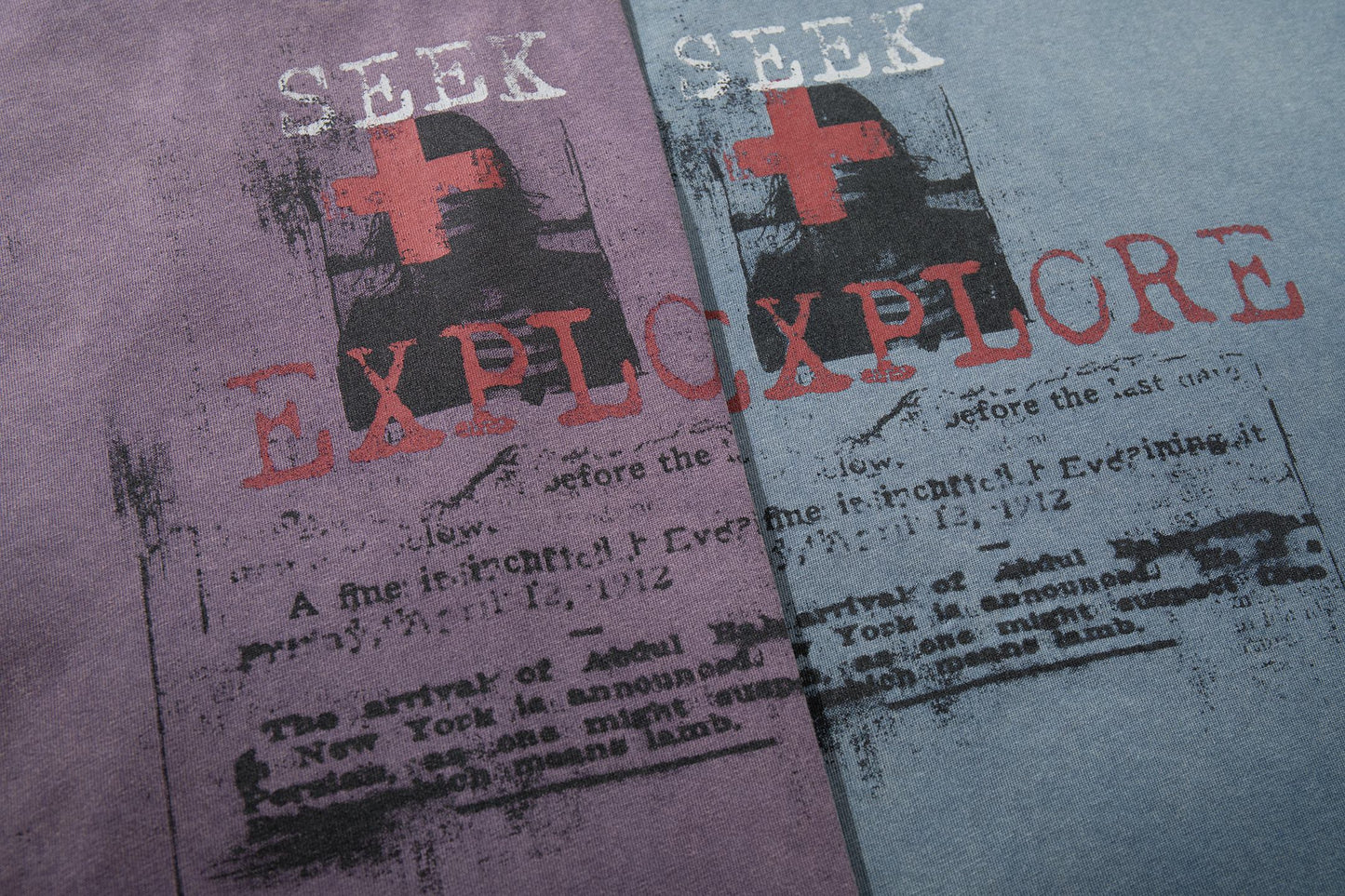 CapCabin “Seek & Explore Washed Graphic Tee”