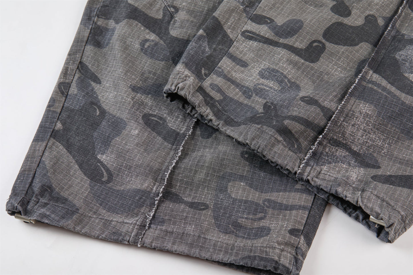 CapCabin Dark Camo Wide-Leg Pants