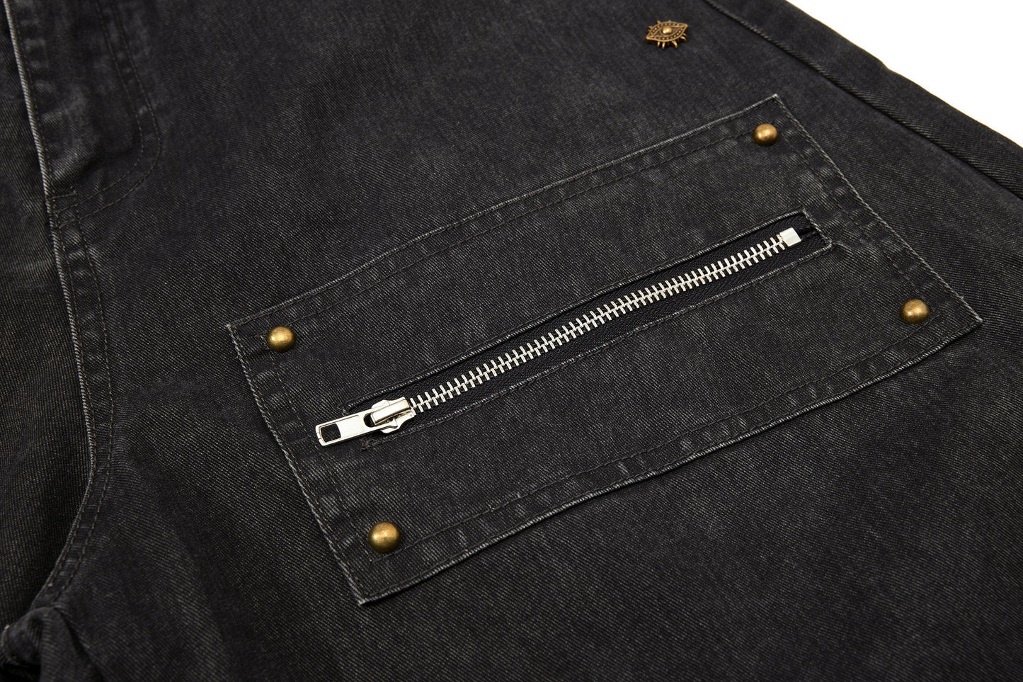 CapCabin Multi-Zip Panel Denim Pants
