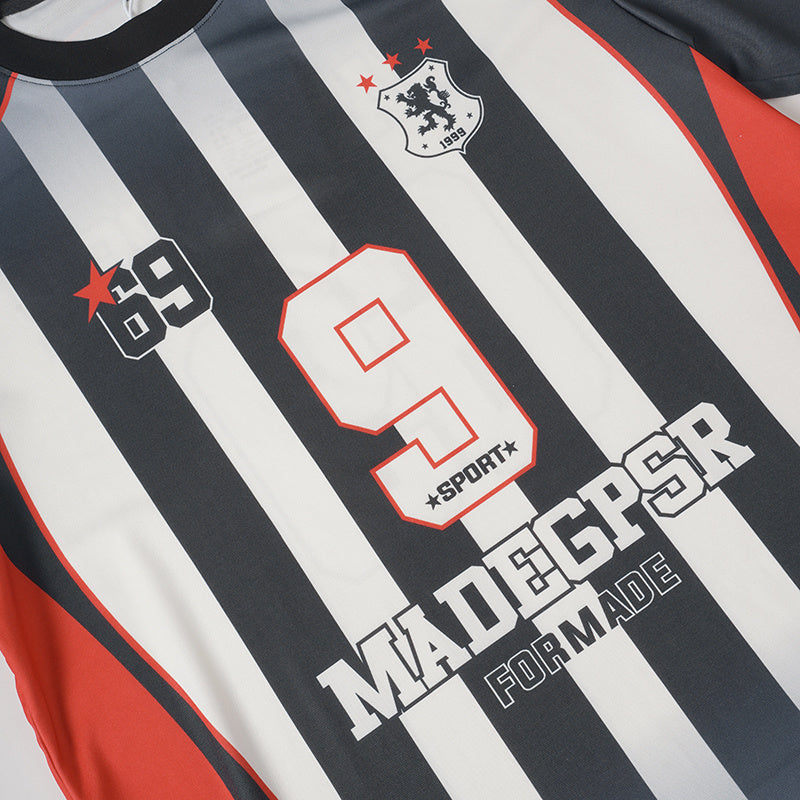 CapCabin Vertical Stripe Number Performance Jersey