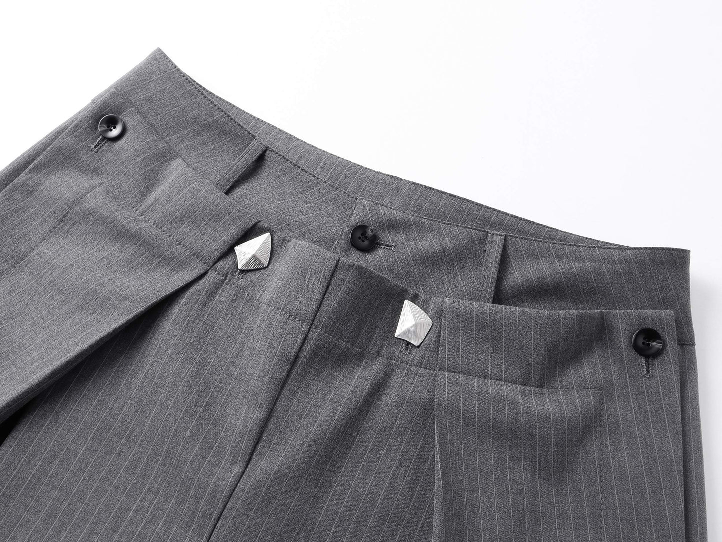 CapCabin “Tailored Wrap Wide-Leg Trousers”
