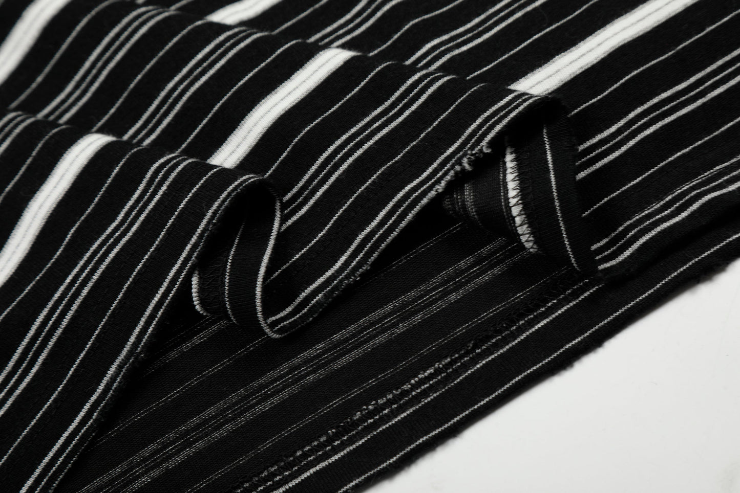 CapCabin Striped Henley Long Sleeve Tee
