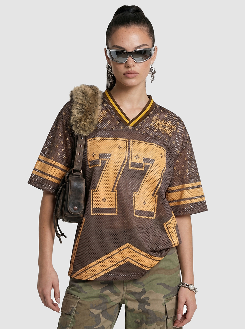 CapCabin “Retro Star 77” Mesh Jersey T-Shirt