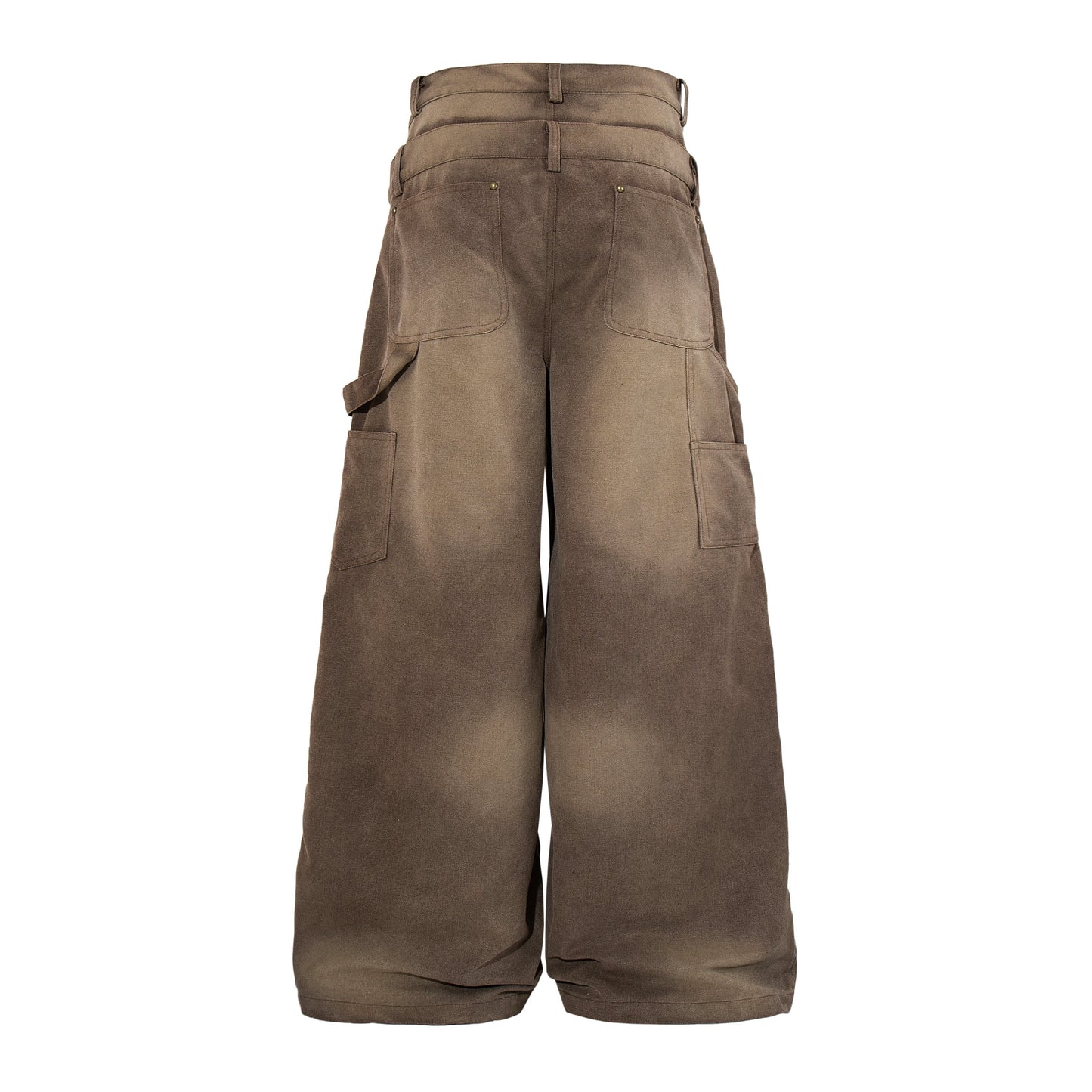 CapCabin Vintage Utility Wide-Leg Pants